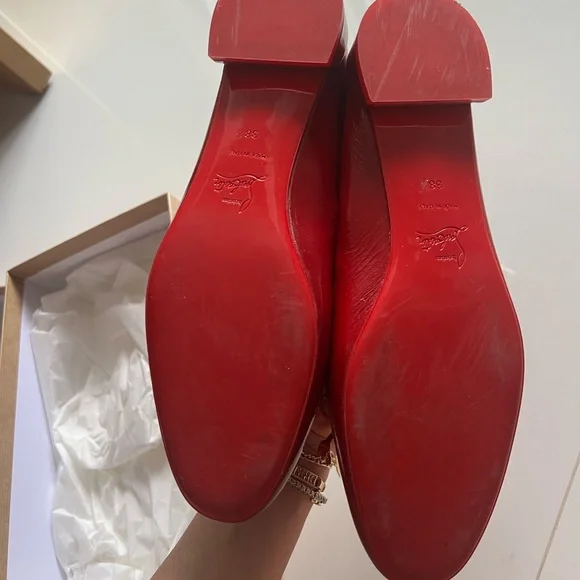 Christian Louboutin - Sweetie Jane Flat - Red - 38.5 - Picture 4 of 12